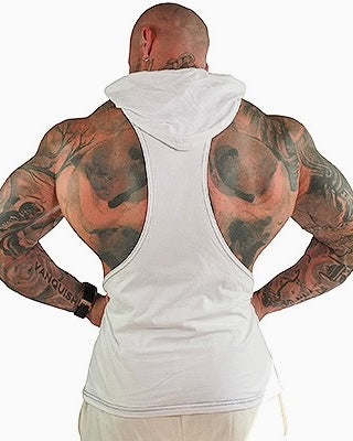 Sleeveless Drop-Arm Hoodie