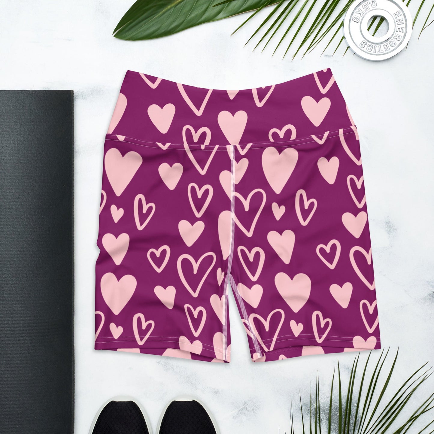 Yoga Shorts - Purple Heart - Physique Bodyware