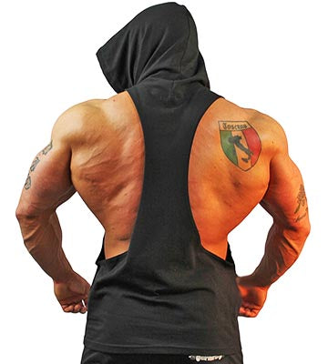 Sleeveless Drop-Arm Hoodie