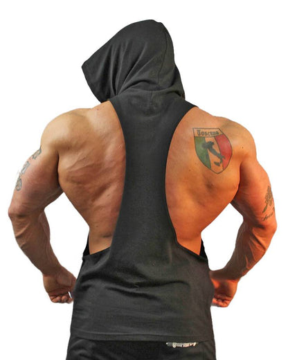 Sleeveless Drop-Arm Hoodie