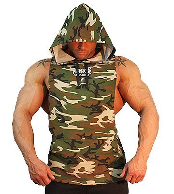 Camo Sleeveless Hoodie - Physique Bodyware