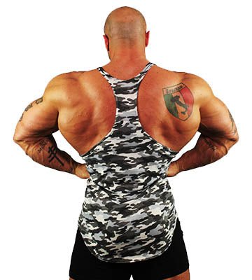 Camo Stringer Tank Top - Physique Bodyware