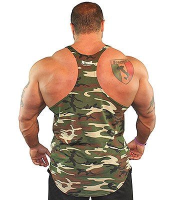Camo Stringer Tank Top - Physique Bodyware