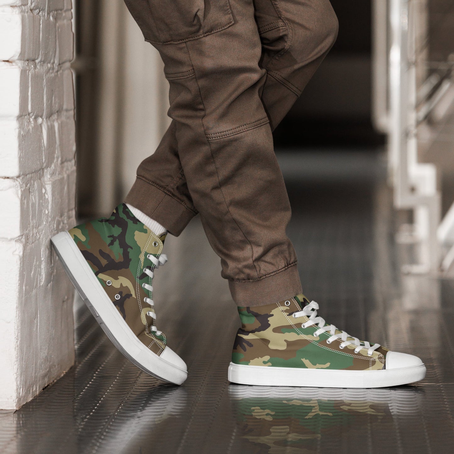 High Top Canvas Shoes - Camo - Physique Bodyware
