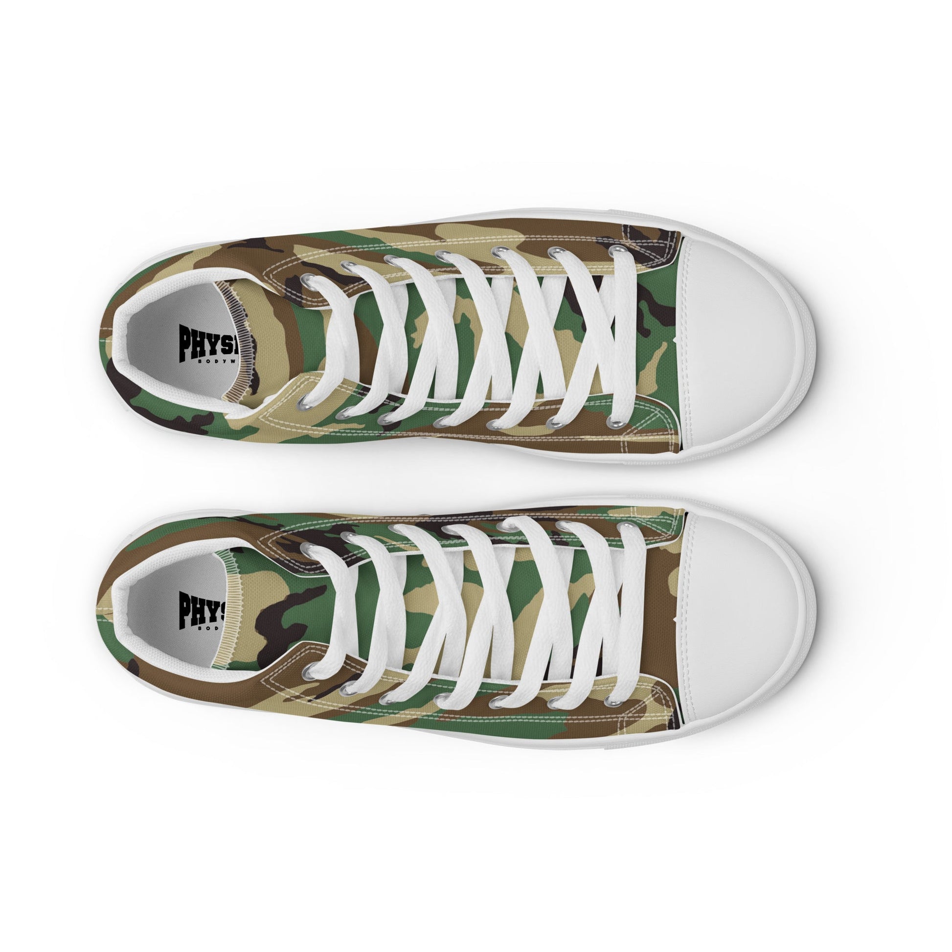 High Top Canvas Shoes - Camo - Physique Bodyware