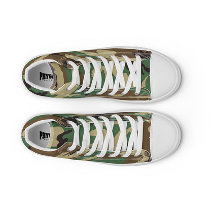 High Top Canvas Shoes - Camo - Physique Bodyware