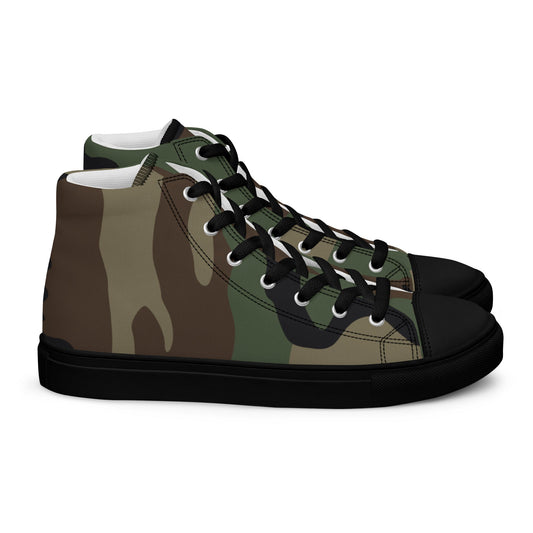 High Top Canvas Shoes - Camo - Physique Bodyware