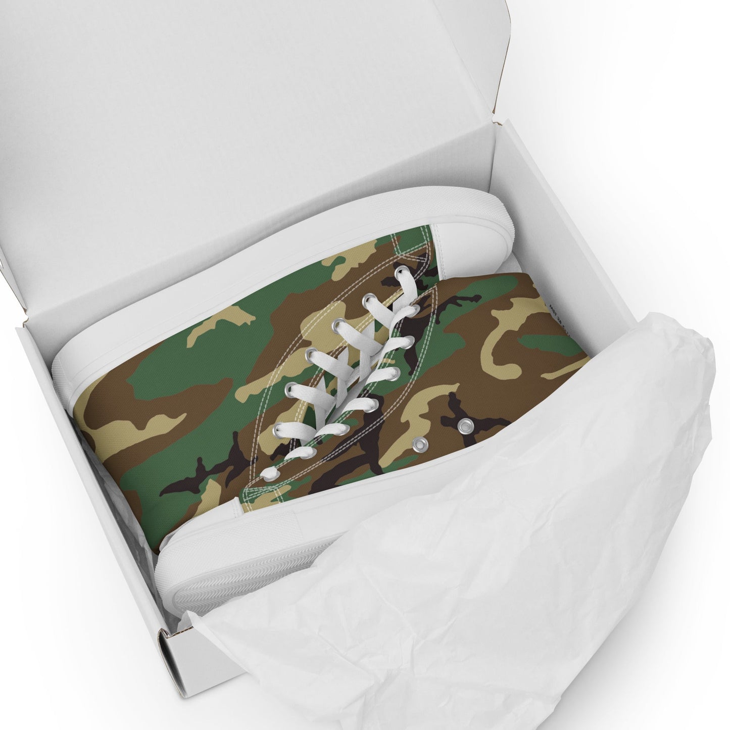High Top Canvas Shoes - Camo - Physique Bodyware