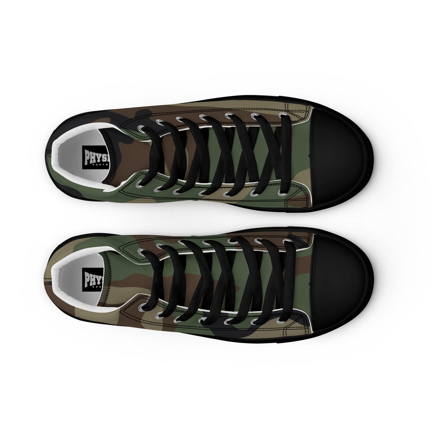 High Top Canvas Shoes - Camo - Physique Bodyware