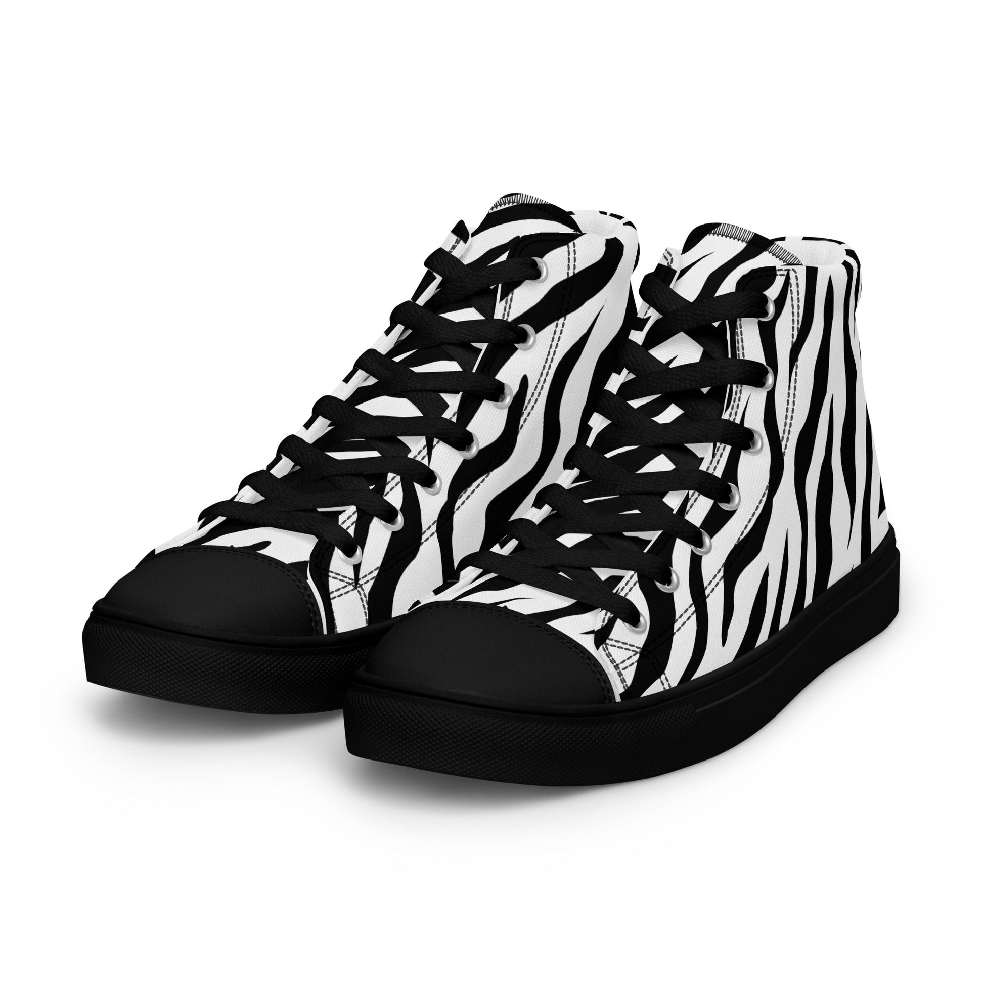 High Top Canvas Shoes - White Tiger - Physique Bodyware