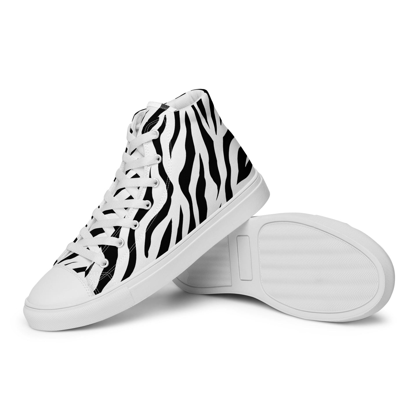 High Top Canvas Shoes - White Tiger - Physique Bodyware