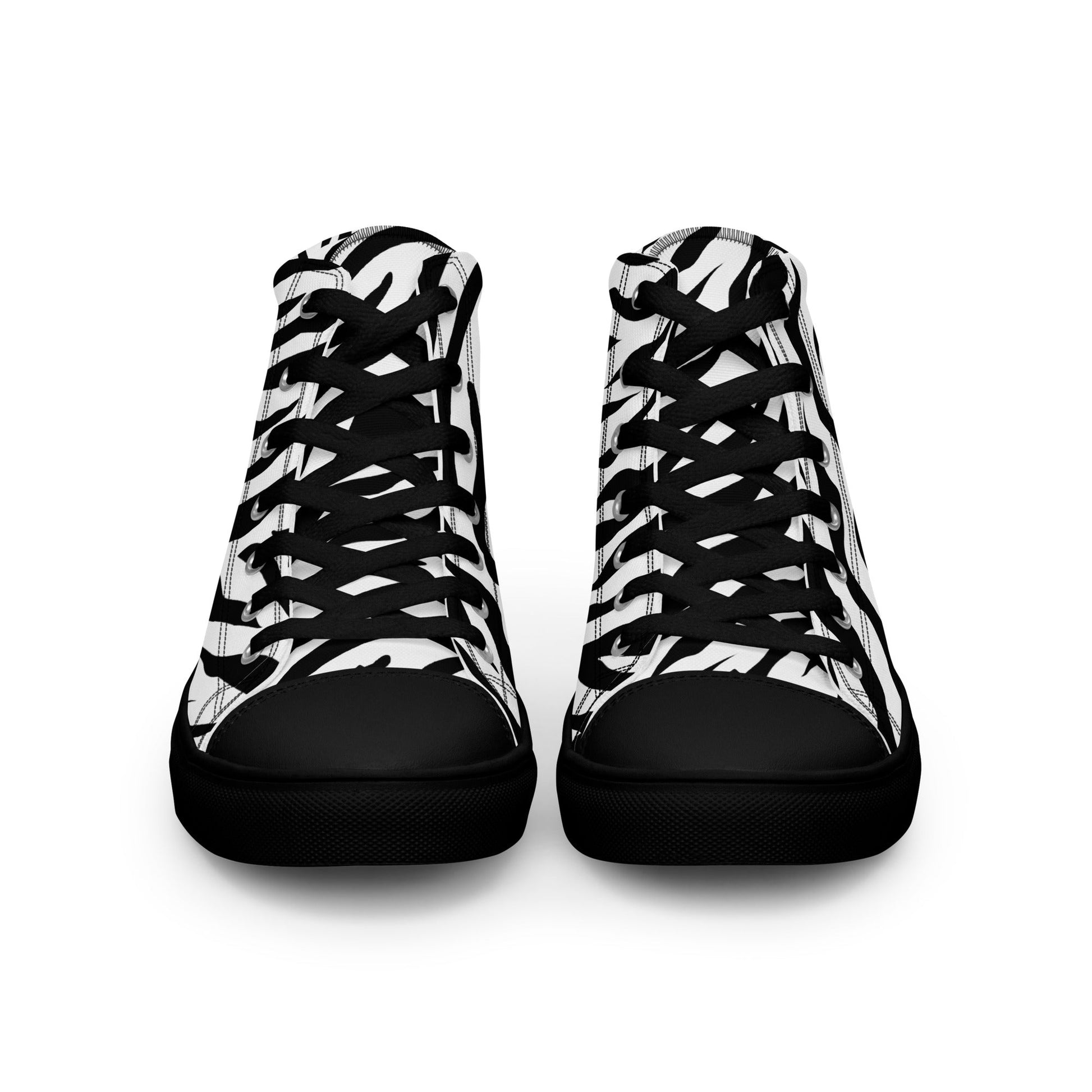 High Top Canvas Shoes - White Tiger - Physique Bodyware