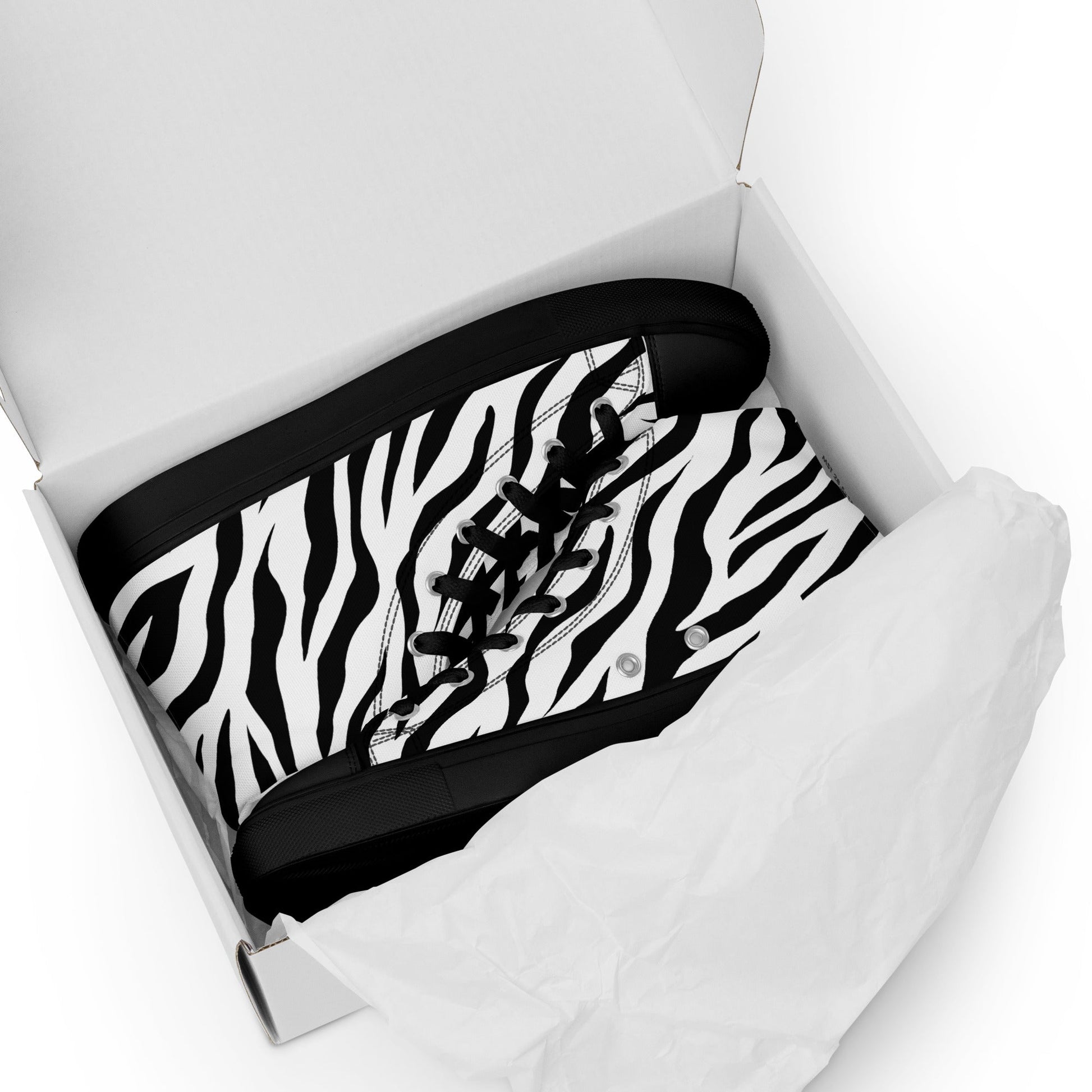 High Top Canvas Shoes - White Tiger - Physique Bodyware