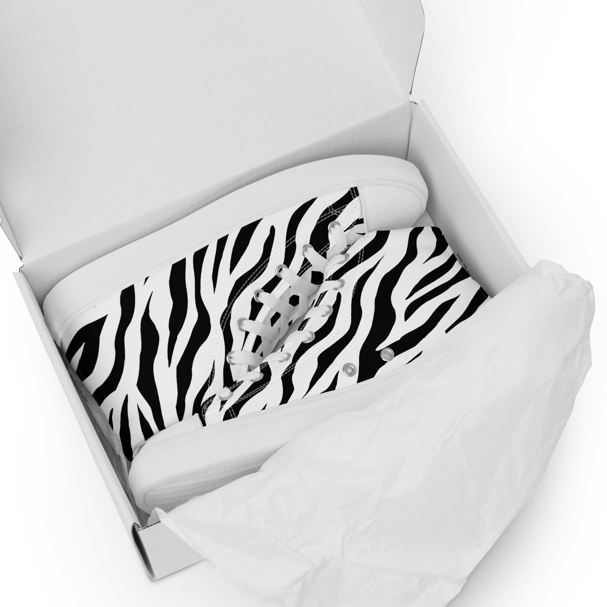 High Top Canvas Shoes - White Tiger - Physique Bodyware