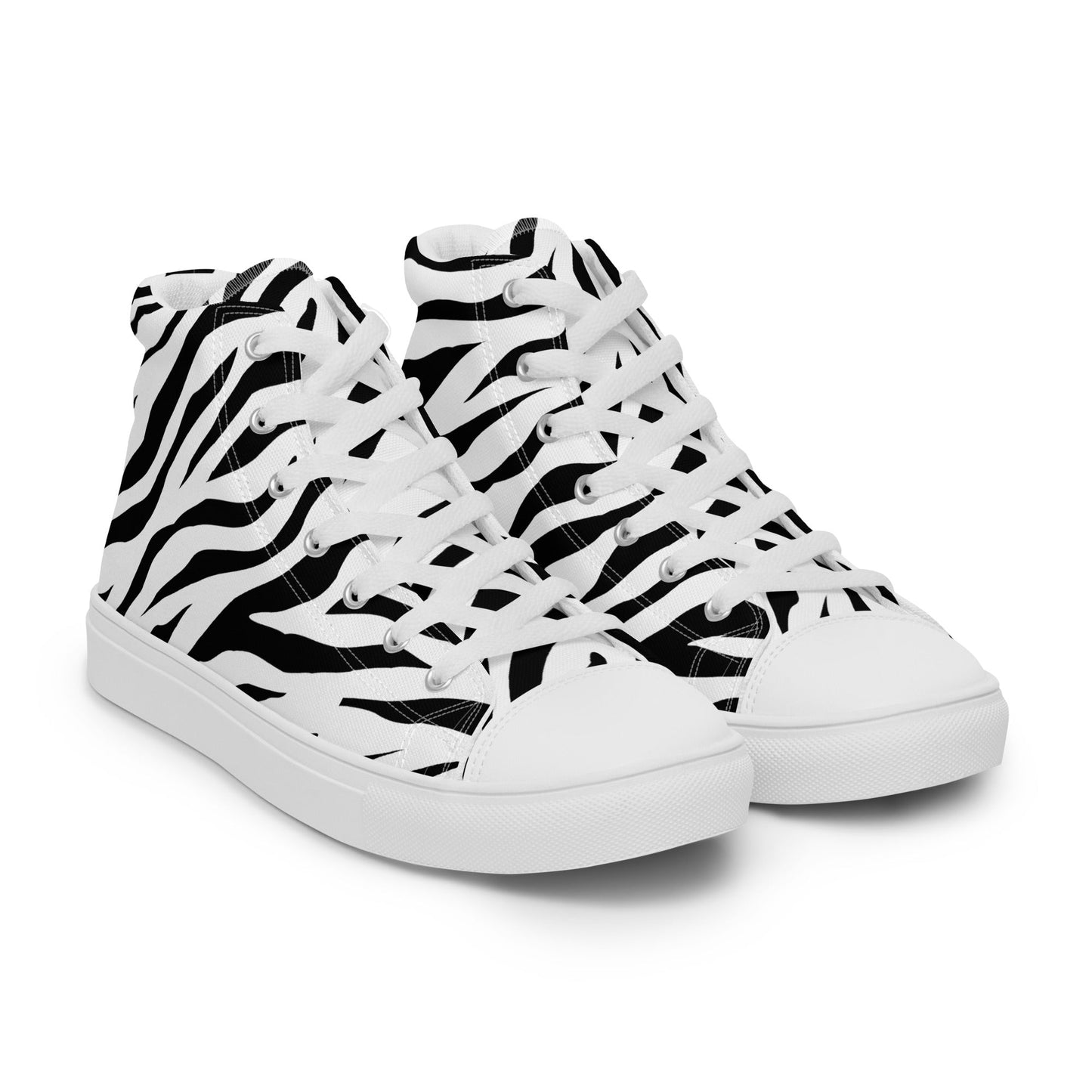 High Top Canvas Shoes - White Tiger - Physique Bodyware