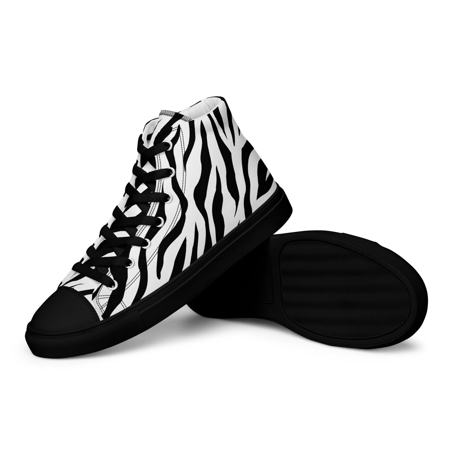 High Top Canvas Shoes - White Tiger - Physique Bodyware