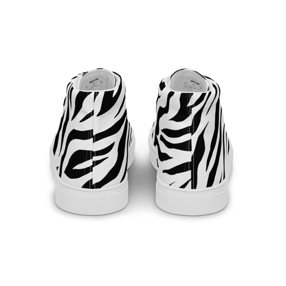 High Top Canvas Shoes - White Tiger - Physique Bodyware