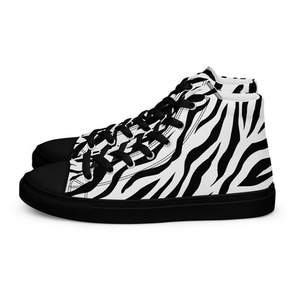 High Top Canvas Shoes - White Tiger - Physique Bodyware