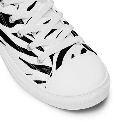High Top Canvas Shoes - White Tiger - Physique Bodyware