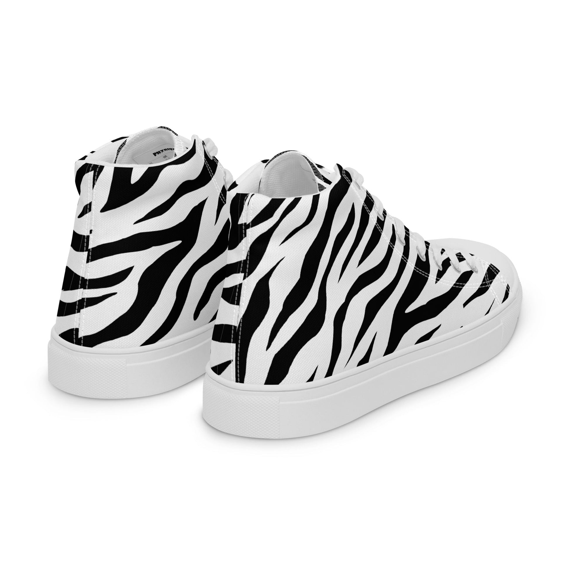 High Top Canvas Shoes - White Tiger - Physique Bodyware