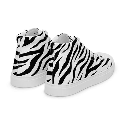 High Top Canvas Shoes - White Tiger - Physique Bodyware