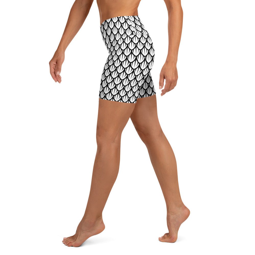High - Waisted Yoga Shorts - Dragonscale - Physique Bodyware