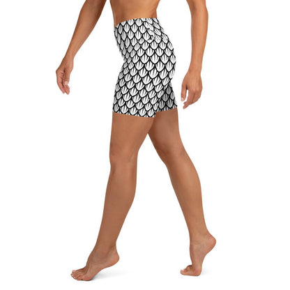 High - Waisted Yoga Shorts - Dragonscale - Physique Bodyware