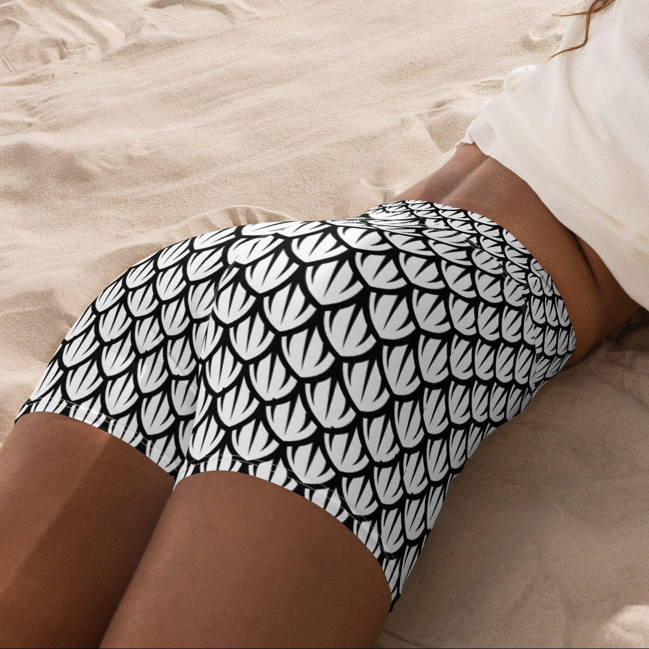 High - Waisted Yoga Shorts - Dragonscale - Physique Bodyware