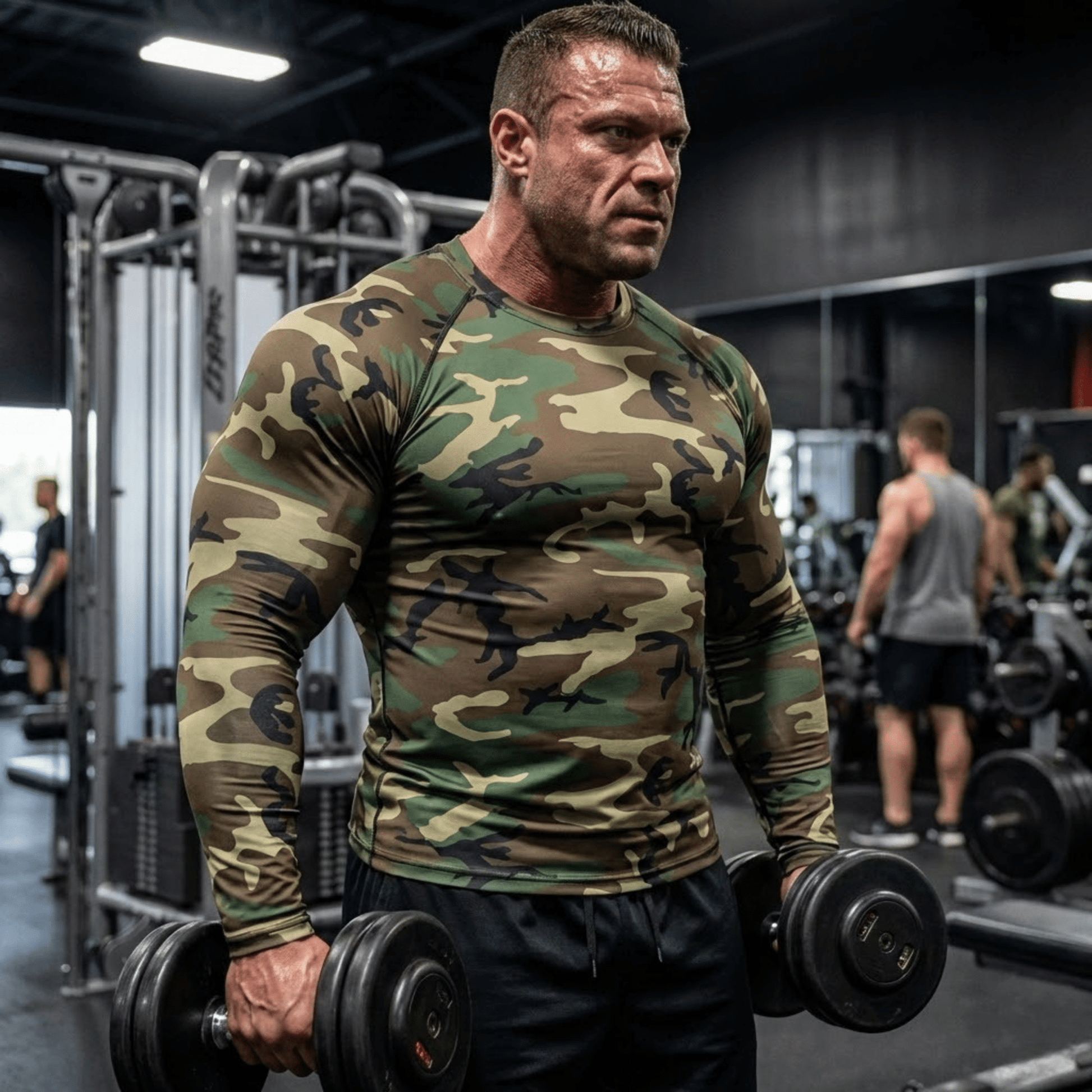 Light Compression Shirt - Camo - Physique Bodyware