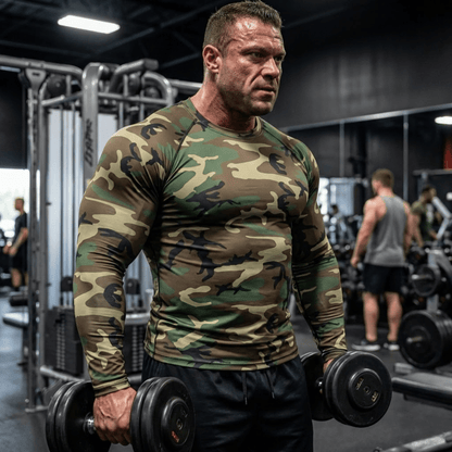 Light Compression Shirt - Camo - Physique Bodyware