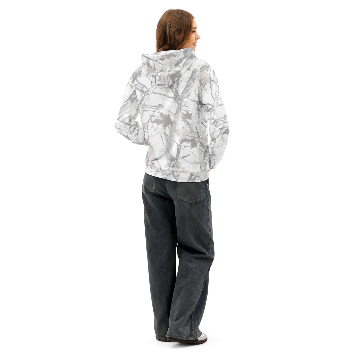 Lightweight Hoodie - White Snow Camo - Physique Bodyware