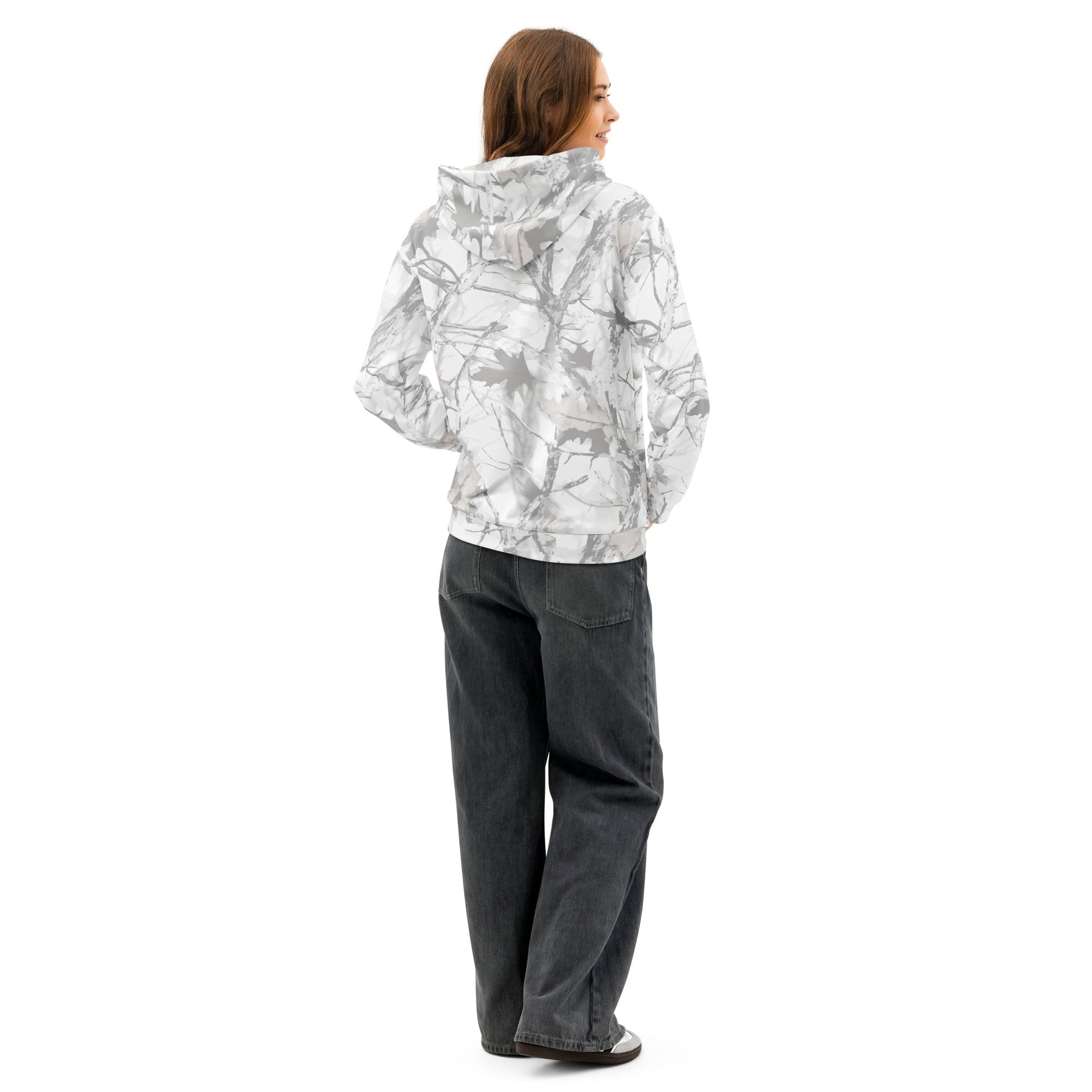 Lightweight Hoodie - White Snow Camo - Physique Bodyware