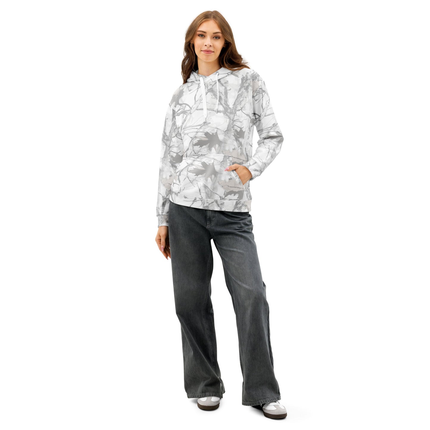 Lightweight Hoodie - White Snow Camo - Physique Bodyware