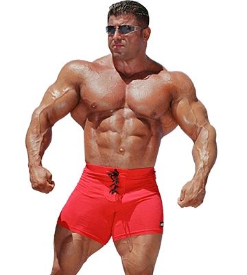 Lace-Up Bodybuilding Shorts