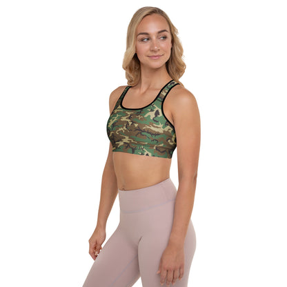 Padded Sports Bra - Camo - Physique Bodyware