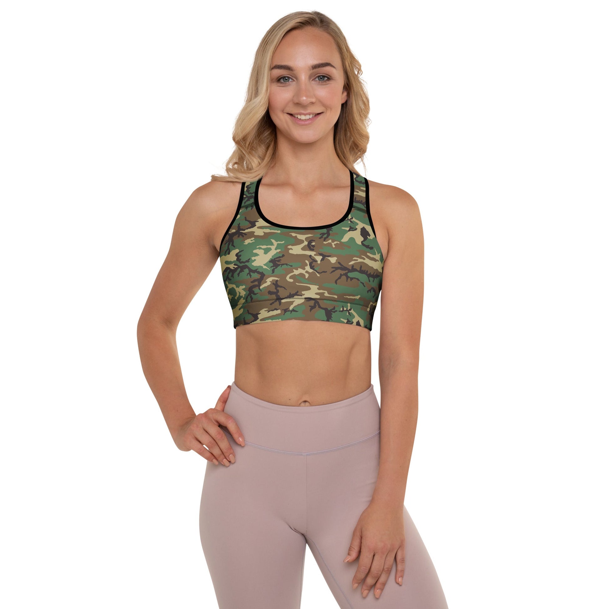Padded Sports Bra - Camo - Physique Bodyware