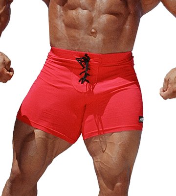Lace-Up Bodybuilding Shorts