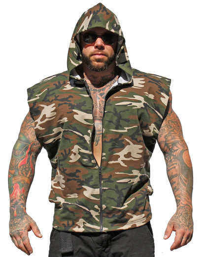 Sleeveless Zip Hoodie - Physique Bodyware