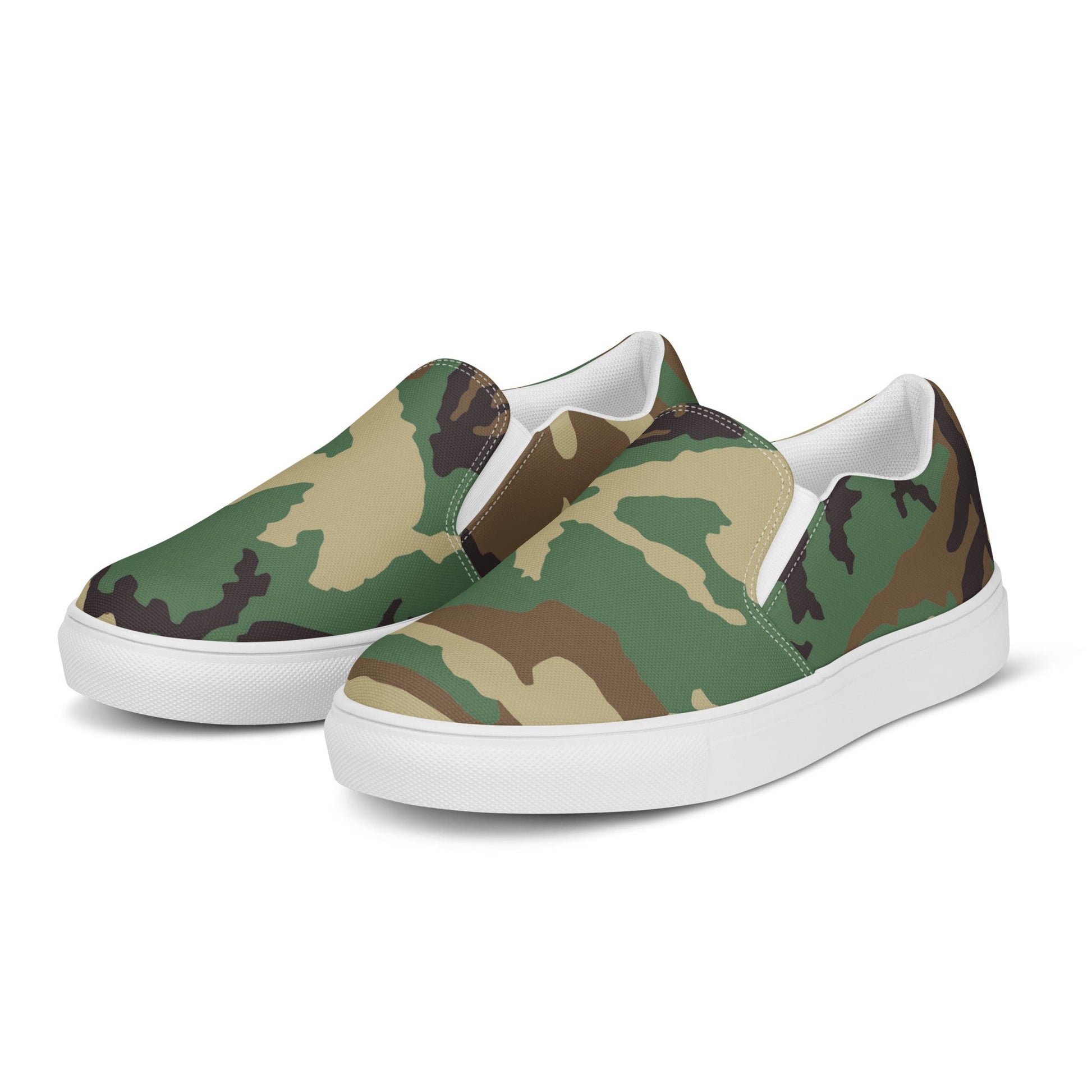 Slip - on Canvas Shoes - Camo - Physique Bodyware