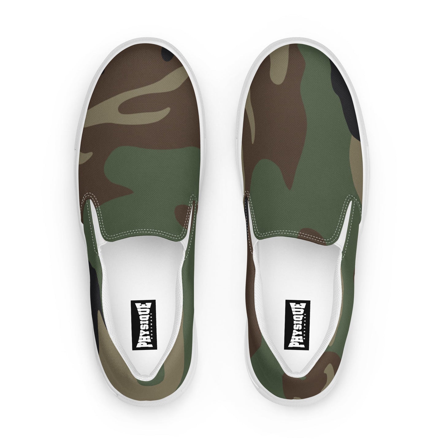 Slip - on Canvas Shoes - Camo - Physique Bodyware