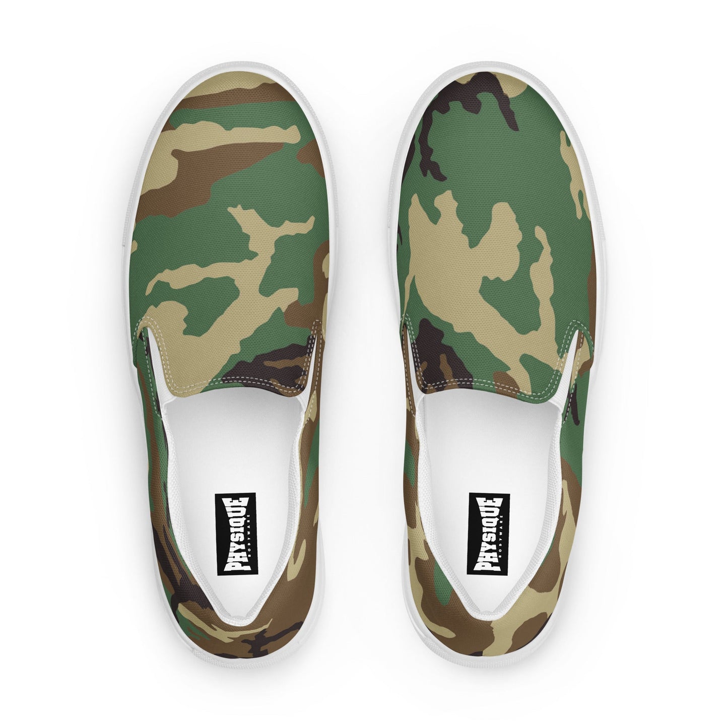 Slip - on Canvas Shoes - Camo - Physique Bodyware