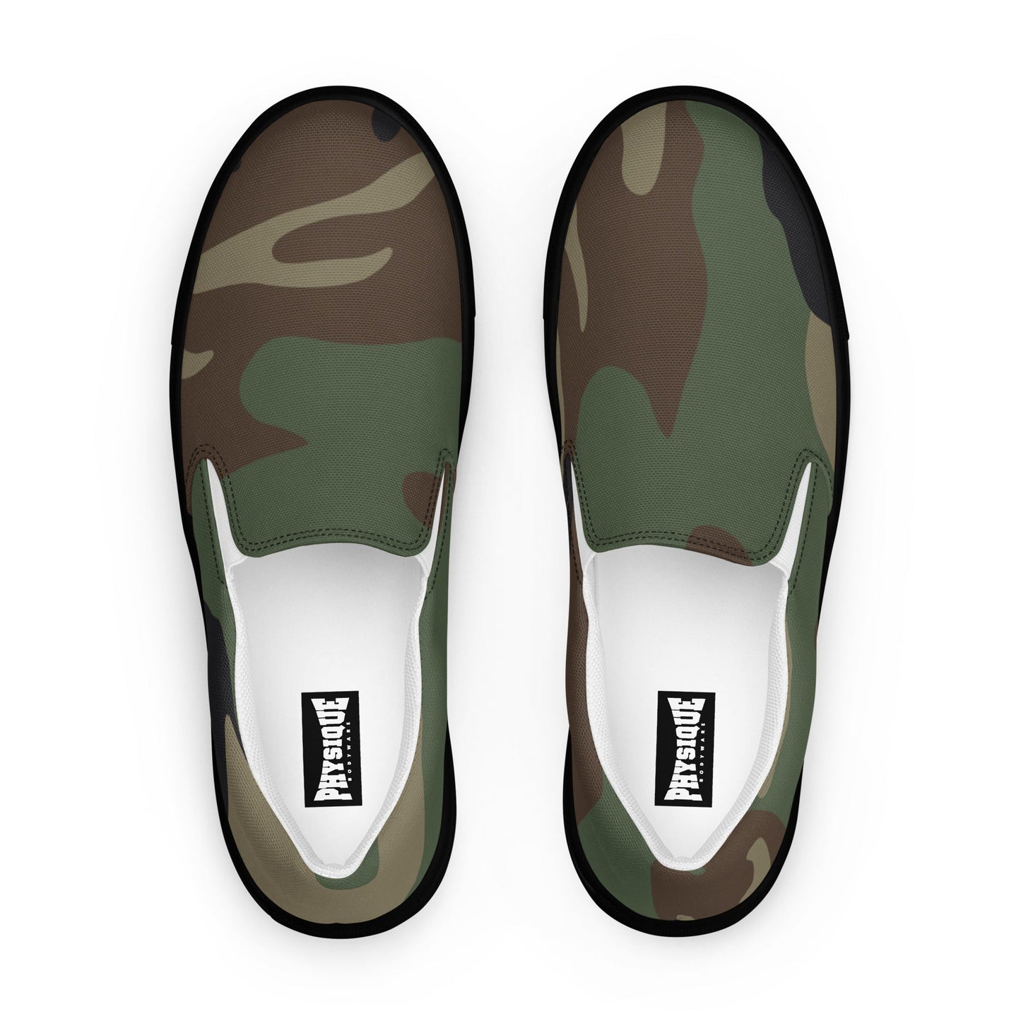 Slip - on Canvas Shoes - Camo - Physique Bodyware