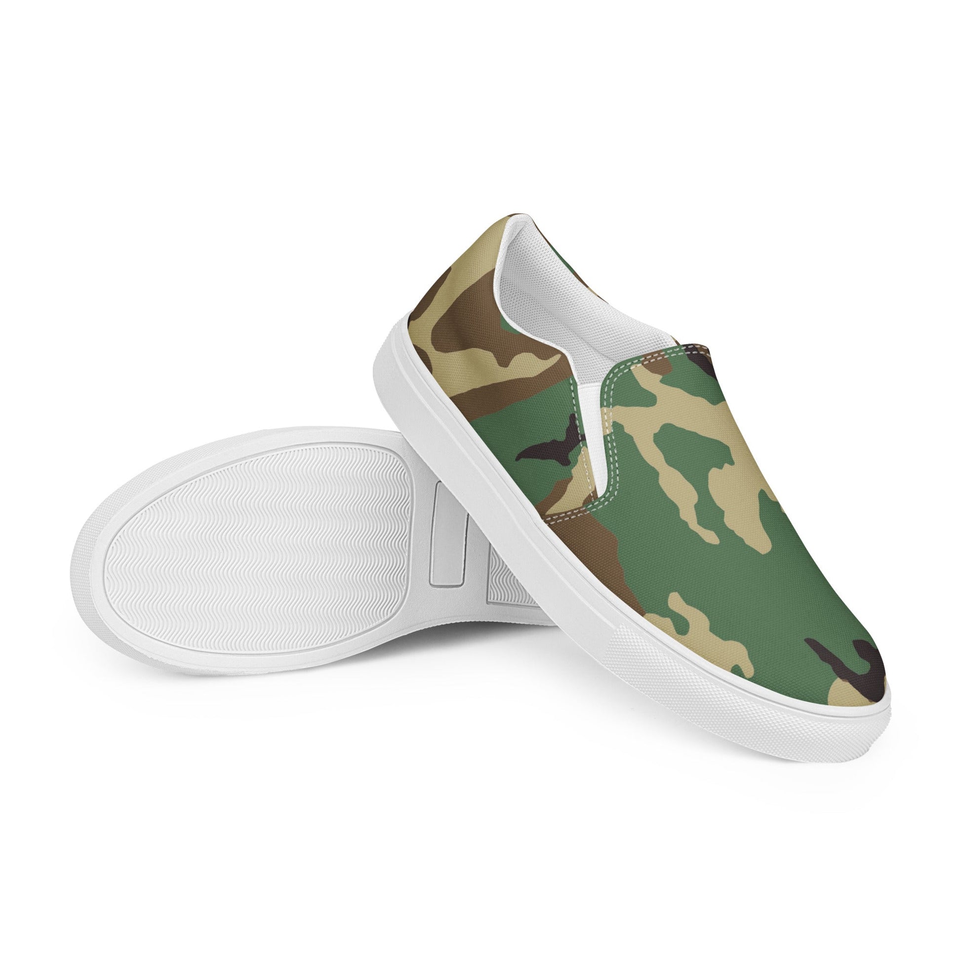 Slip - on Canvas Shoes - Camo - Physique Bodyware