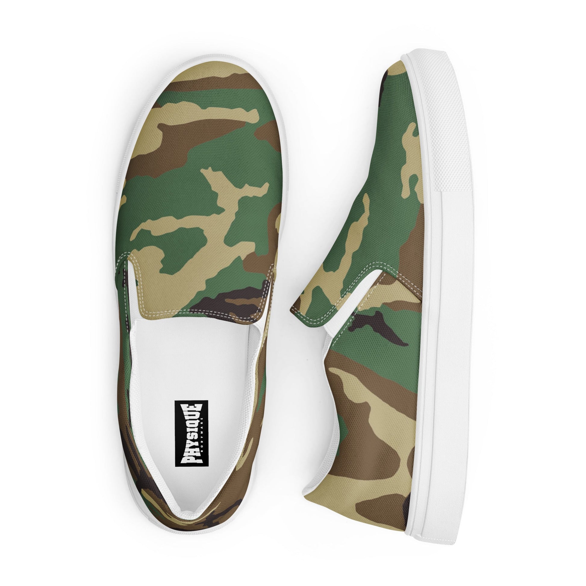 Slip - on Canvas Shoes - Camo - Physique Bodyware