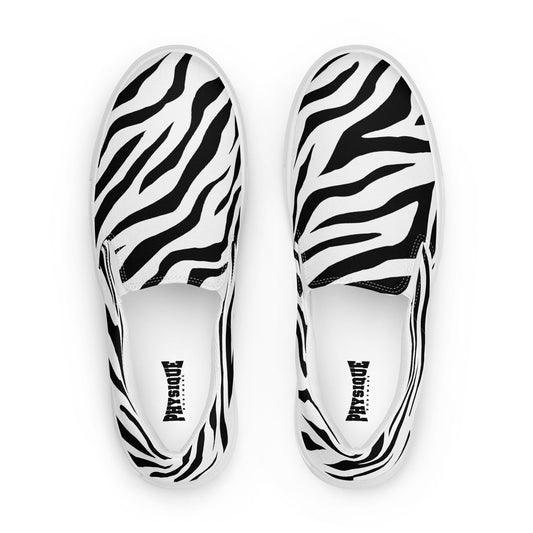 Slip - on Canvas Shoes - White Tiger - Physique Bodyware