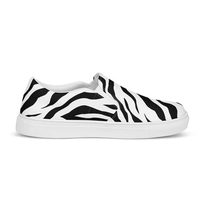 Slip - on Canvas Shoes - White Tiger - Physique Bodyware