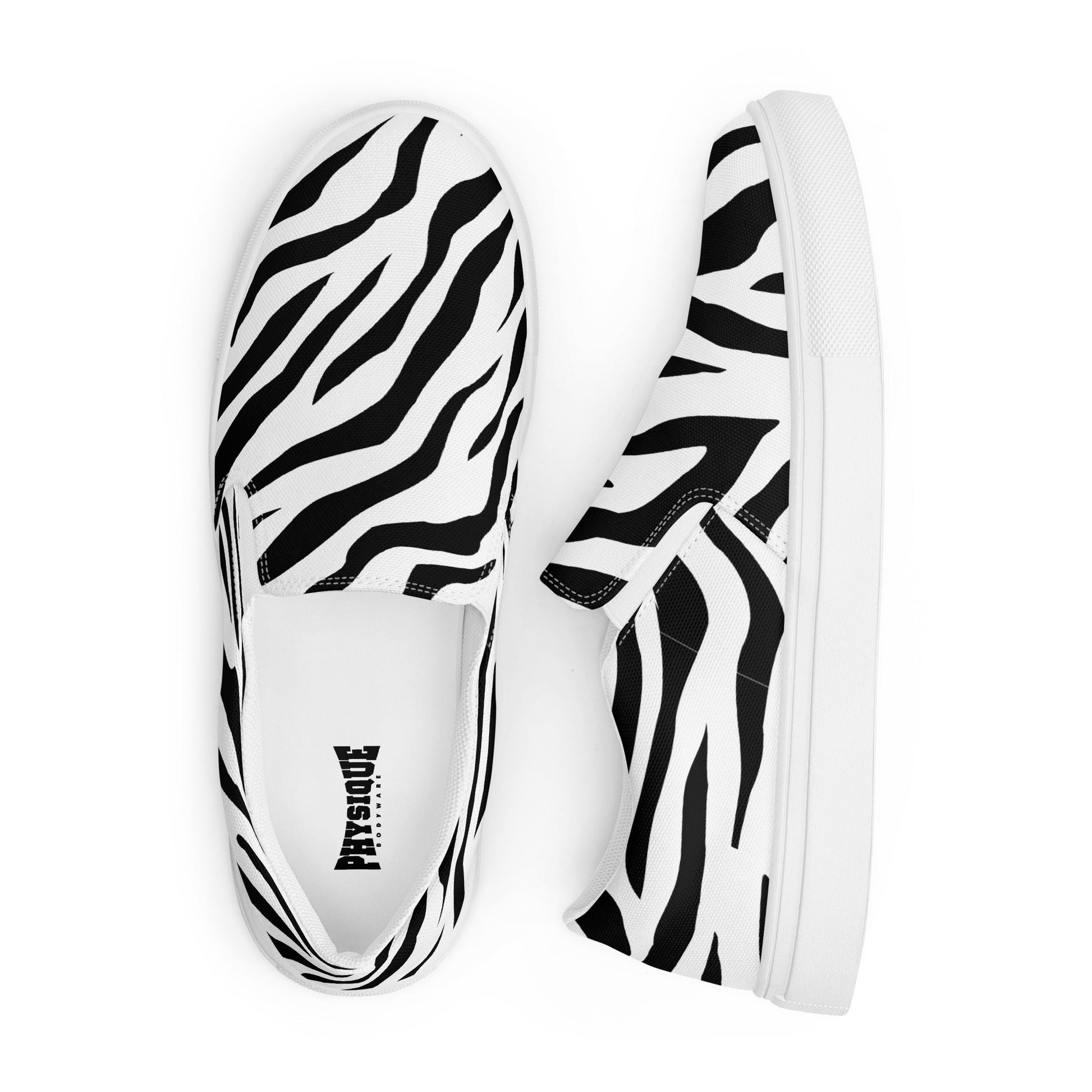 Slip - on Canvas Shoes - White Tiger - Physique Bodyware