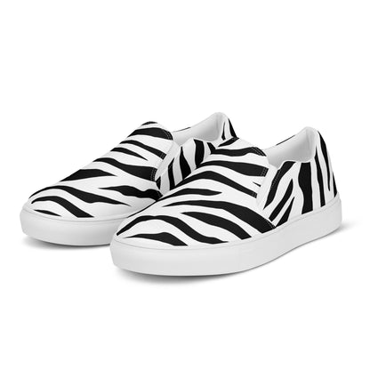 Slip - on Canvas Shoes - White Tiger - Physique Bodyware