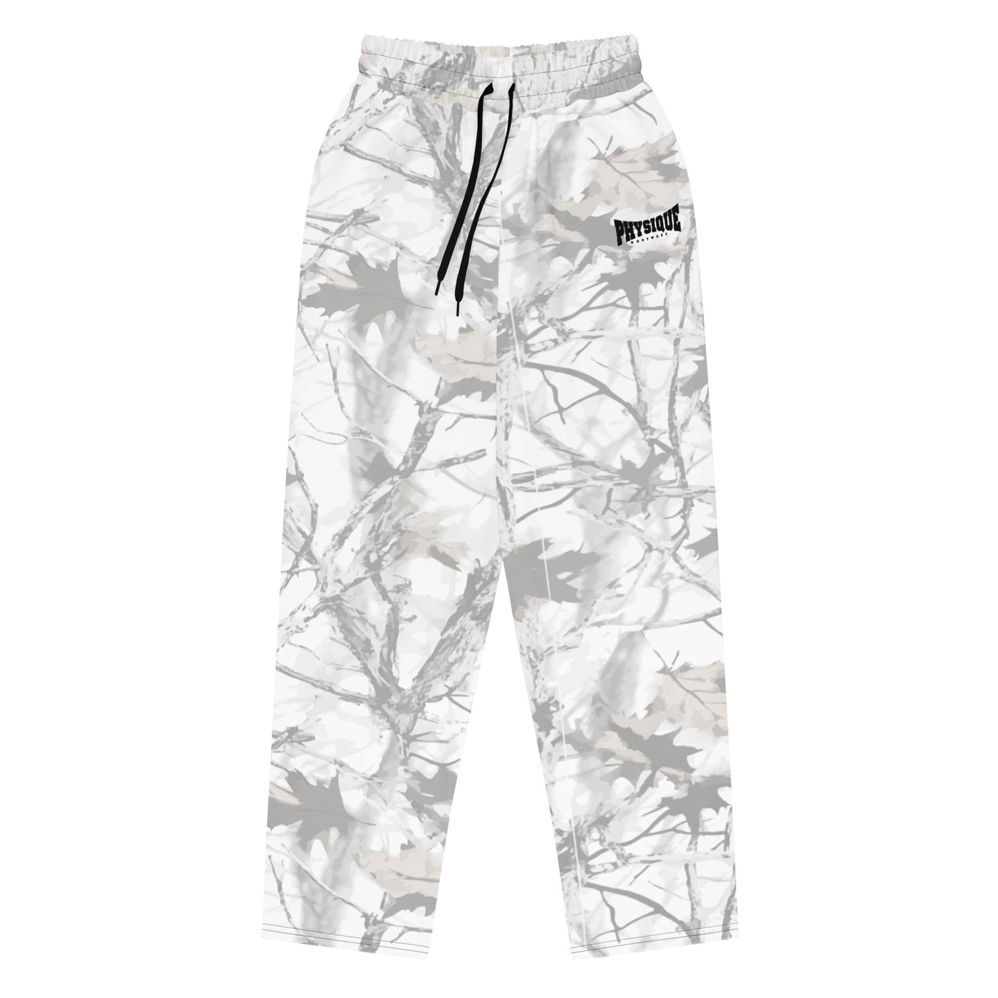 Wide - leg joggers - White Snow Camo - Physique Bodyware