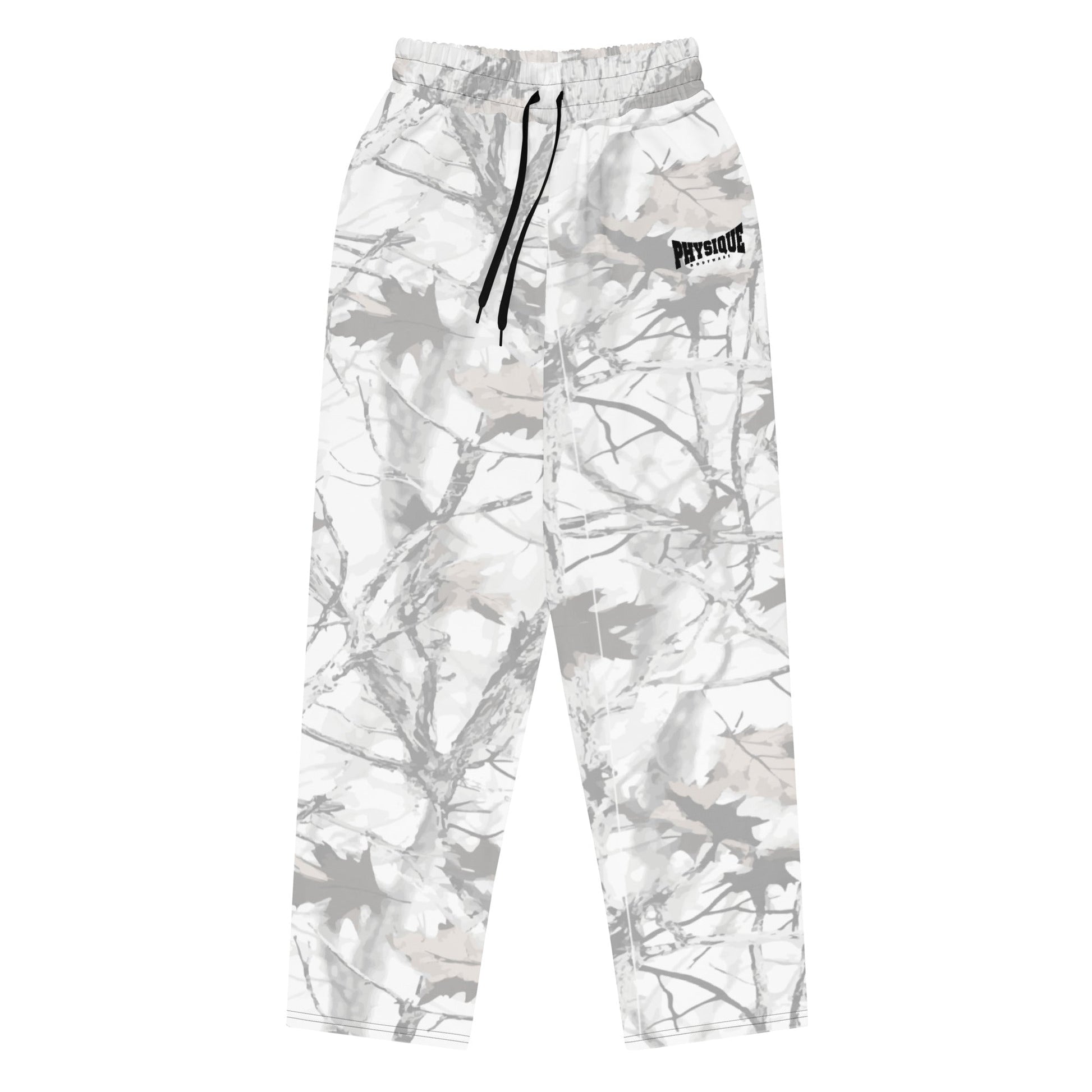 Wide - leg joggers - White Snow Camo - Physique Bodyware